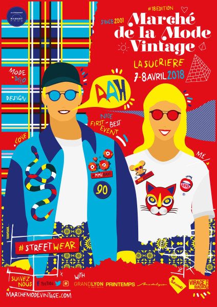Affiche du Marché de la Mode Vintage