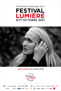 Affiche officielle Festival Lumière 2021 - Prix Lumière Jane Campion portrait par Partick Swirc
