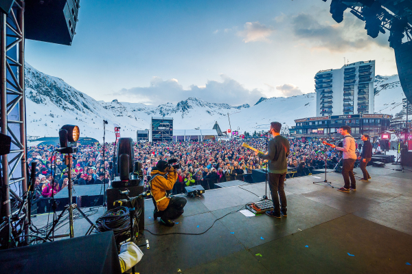 Scène aux Francofolies de Tignes