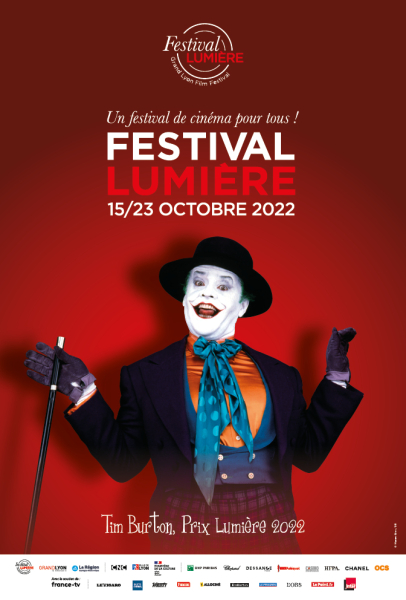 Affiche festival Lumière 2022 - Jack Nicholson dans Batman de Tim Burton  © Warner Bros / DR