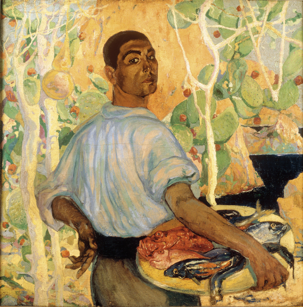 Roberto Montenegro (Guadalajara [Mexique], 1881 - Mexico, 1968),  Pescador  de Mallorca, 1915, huile sur toile Mexico, INBA / Museo Nacional de Arte 
